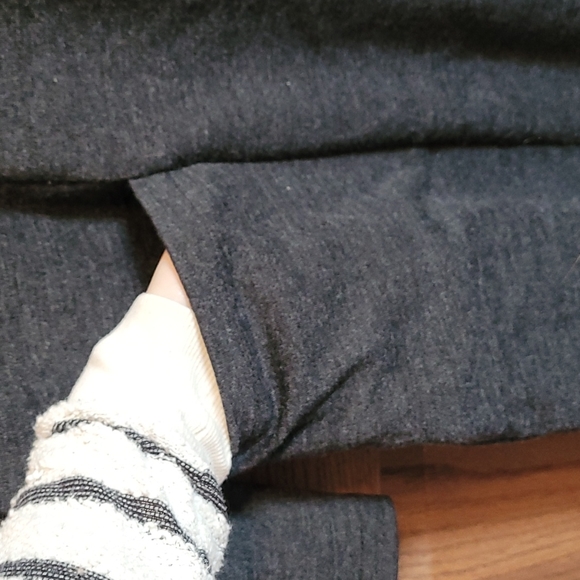 XS Wool Charcoal Dress with large pockets! - Picture 3 of 6